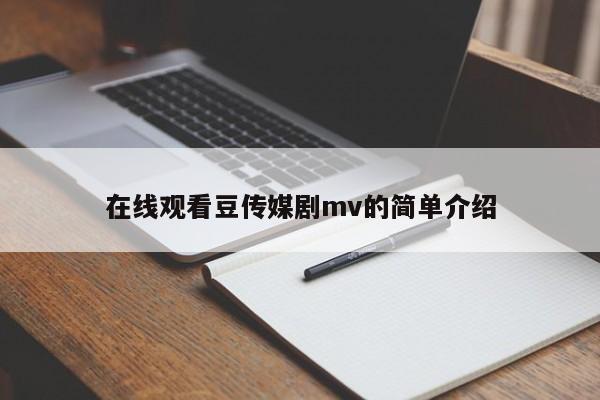 在线观看豆传媒剧mv的简单介绍